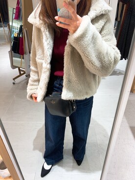 「MACPHEE（マカフィー）のアイテム（その他アウター）」を使った、gagaさん（レディース・152cm）の冬コーディネート