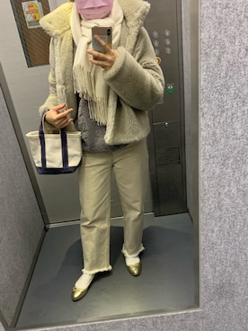 「MACPHEE（マカフィー）のアイテム（ジャケット/アウター）」を使った、gagaさん（レディース・152cm）の冬コーディネート