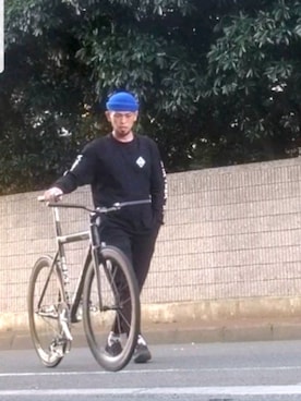 「HUF」｜「アイテム（スリッポン）」を使った、14524656さん（メンズ・175cm）の秋コーディネート