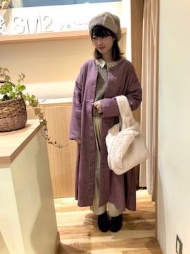 「着まわしコーデ」｜「アイテム（ジャケット/アウター）」を使った、あらいみきさん（レディース・158cm）の冬コーディネート
