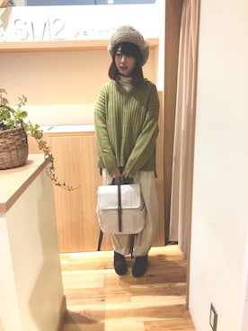 「着まわしコーデ」｜「アイテム（その他）」を使った、あらいみきさん（レディース・158cm）の冬コーディネート