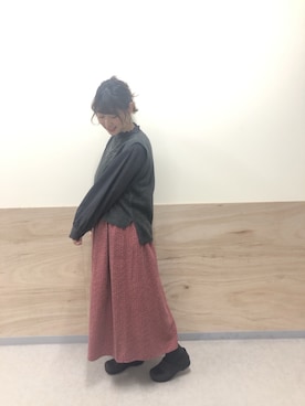 あらいみきさん(レディース・158cm)の冬コーディネート