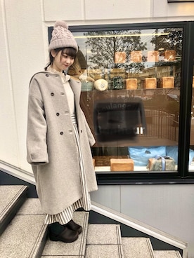 「出勤コーデ」｜「アイテム（その他シューズ）」を使った、あらいみきさん（レディース・158cm）の冬コーディネート
