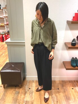 「べっこう柄」｜ORientalTRaffic 京都CUBE店さん（レディース・156cm）の夏コーディネート