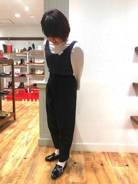 「ORiental TRaffic（オリエンタルトラフィック）のアイテム（ローファー）」を使った、ORientalTRaffic 京都CUBE店さん（レディース・160cm）の冬コーディネート