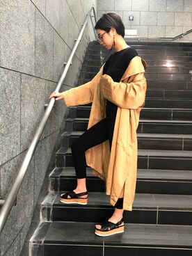 「グリッターサンダル」｜ORientalTRaffic 京都CUBE店さん（レディース・162cm）の春コーディネート