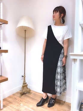 「オリエンタルトラフィック」｜「アイテム（ブーティ）」を使った、ORientalTRaffic 京都CUBE店さん（レディース・159cm）の秋コーディネート