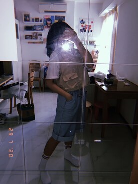 「6IXTY8IGHTのアイテム（パンツ）」を使った、COCO🤍さん（レディース・160cm）の夏コーディネート