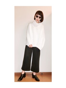 「murua」｜「アイテム（ブーティ）」を使った、AKANEさん（レディース・161cm）の冬コーディネート