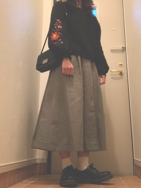 「one way（ワンウェイ）のアイテム（スウェット）」を使った、😶さん（レディース・154cm）の春コーディネート