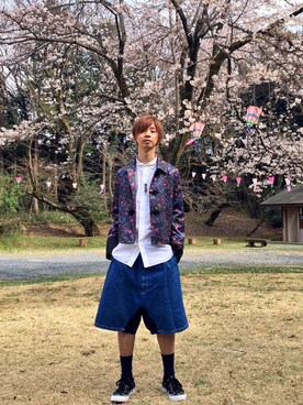 「RUKA（ルカ）のアイテム」を使った、Honeyさん（メンズ・176cm）の春コーディネート