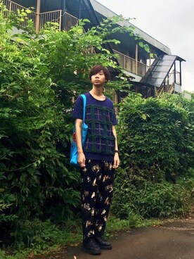 「DRESSEDUNDRESSED（ドレスドアンドレスド）のアイテム」を使った、Honeyさん（メンズ・176cm）の夏コーディネート