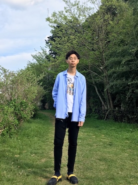 「YAECA」｜「アイテム（アクセサリー）」を使った、Honeyさん（メンズ・176cm）の春コーディネート
