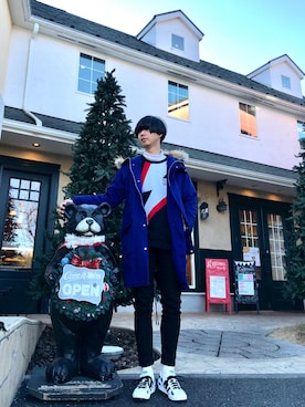 「アイテム（その他アウター）」を使った、Honeyさん（メンズ・176cm・20代）の冬コーディネート