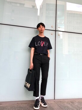 「Alexander McQueen（アレキサンダーマックイーン）のアイテム（スニーカー）」を使った、Honeyさん（メンズ・176cm）の春コーディネート