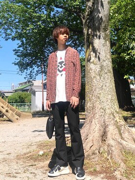 「Paul Smith（ポールスミス）のアイテム（トップス）」を使った、Honeyさん（メンズ・176cm）の春コーディネート