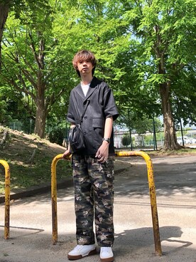 「N.HOOLYWOOD」｜「アイテム（腕時計）」を使った、Honeyさん（メンズ・176cm）の春コーディネート