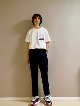 「PUMA（プーマ）のアイテム」を使った、Honeyさん（メンズ・176cm）の夏コーディネート