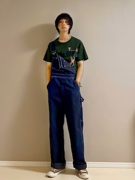 「アイテム（腕時計、ブラウン系）」を使った、Honeyさん（メンズ・176cm）の秋コーディネート