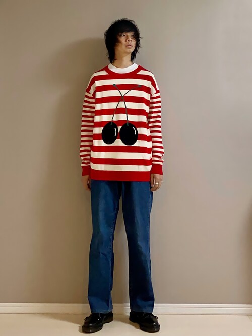 KIDILL（キディル）の「KIDILL Cherry Border Knit Sweater（ニット