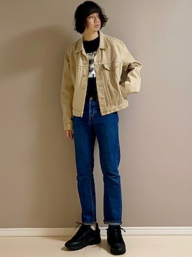「DRESSEDUNDRESSED（ドレスドアンドレスド）のアイテム」を使った、Honeyさん（メンズ・176cm）の春コーディネート