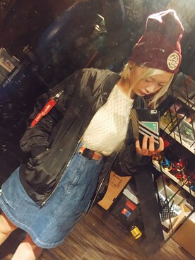 「Momo（Momo）のアイテム（トップス）」を使った、Girls Fashion Collectionさん（レディース・157cm）の冬コーディネート