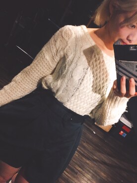 「Momo（Momo）のアイテム（トップス）」を使った、Girls Fashion Collectionさん（レディース・157cm）の冬コーディネート