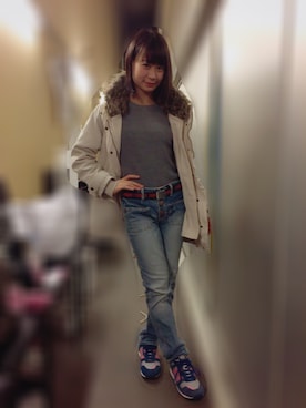 「BOOFOOWOO」｜「アイテム（ジャケット/アウター）」を使った、Girls Fashion Collectionさん（レディース・157cm）の冬コーディネート