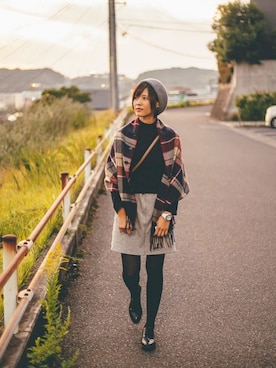 「カメラ女子」｜「アイテム（その他）」を使った、sakuさん（レディース・157cm）の秋コーディネート