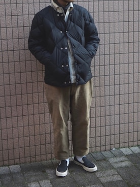 「COMFY（コンフィー）のアイテム（ジャケット/アウター）」を使った、Kotaro Mochizukiさん（メンズ・173cm）の冬コーディネート