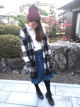 「アイテム（ピアス（両耳用））」を使った、yukimamさん（レディース・157cm・30代）の冬コーディネート