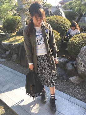 「アイテム（ピアス（両耳用））」を使った、yukimamさん（レディース・157cm・30代）の春コーディネート