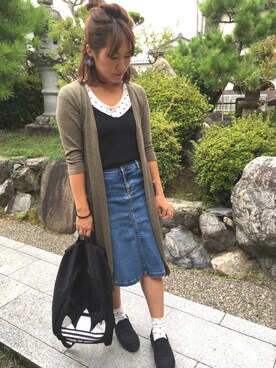 「アイテム（ピアス（両耳用））」を使った、yukimamさん（レディース・157cm・30代）の秋コーディネート