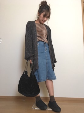 「アイテム（ピアス（両耳用））」を使った、yukimamさん（レディース・157cm・30代）の秋コーディネート