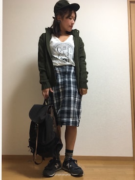 「アイテム（ピアス（両耳用））」を使った、yukimamさん（レディース・157cm・30代）の秋コーディネート