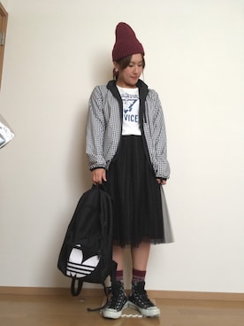 「アイテム（ピアス（両耳用））」を使った、yukimamさん（レディース・157cm・30代）の秋コーディネート
