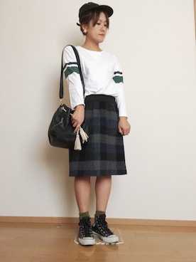 「アイテム（ピアス（両耳用））」を使った、yukimamさん（レディース・157cm・30代）の秋コーディネート