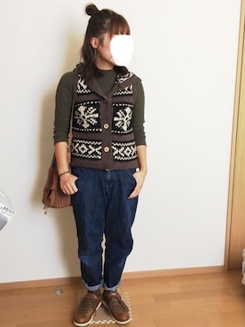 「アイテム（ピアス（両耳用））」を使った、yukimamさん（レディース・157cm・30代）の秋コーディネート