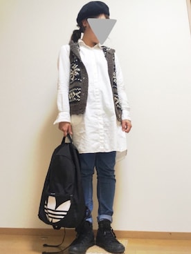 「アイテム（ピアス（両耳用））」を使った、yukimamさん（レディース・157cm・30代）の春コーディネート