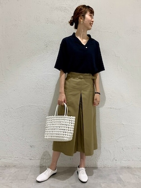 「human woman（ヒューマンウーマン）のアイテム」を使った、mayuさん（レディース・162cm）の夏コーディネート