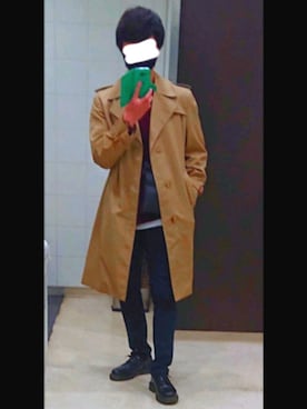 「JUNRED（ジュンレッド）のアイテム（その他トップス）」を使った、Yutoさん（メンズ・164cm）の秋コーディネート