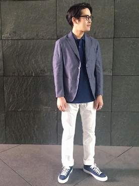 「SHIPS」｜志村さん（メンズ・177cm）の春コーディネート