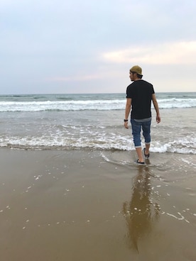 「oblekt（オブレクト）のアイテム（パンツ）」を使った、terazenさん（メンズ・175cm）の夏コーディネート