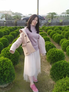 「--（--）のアイテム（スカート）」を使った、shan527さん（レディース・153cm）の冬コーディネート