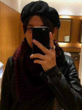 「RAINMAKER（レインメーカー）のアイテム（その他アウター）」を使った、mainさん（メンズ・172cm）の冬コーディネート