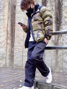 ジャケット・アウター Kei KINO THE KEI コート アウター ユニセックス 薄中綿 バイカーズ レザー