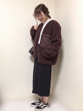 「ハーフムーンバック」｜「アイテム（その他アウター）」を使った、はる☻さん（レディース・162cm）の秋コーディネート