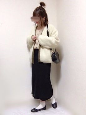 「ハーフムーンバック」｜「アイテム（ブルゾン）」を使った、はる☻さん（レディース・162cm）の秋コーディネート