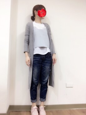 「LOVFEE（ラッフィ）のアイテム（ジャケット/アウター）」を使った、Alysaさん（レディース・157cm）の夏コーディネート