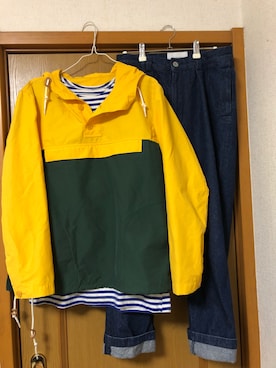 「アイテム（マウンテンパーカー）」を使った、雨だからさん（メンズ・168cm）の夏コーディネート